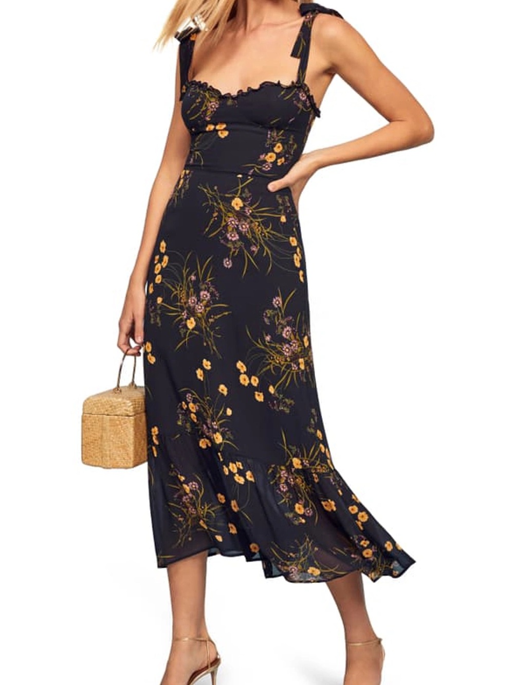 Reformation Nikita dress midi floral